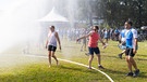 4. Etappe: Wasserpause in Ezelsdorf. | Bild: BR/Sylvia Bentele