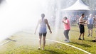 4. Etappe: Wasserpause in Ezelsdorf. | Bild: BR/Sylvia Bentele