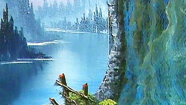 Landschaftsbild von Bob Ross. | Bild: BR/Bob Ross Company